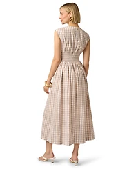Adrianna Papell Women's V-Neck Twist Front Midi Dress