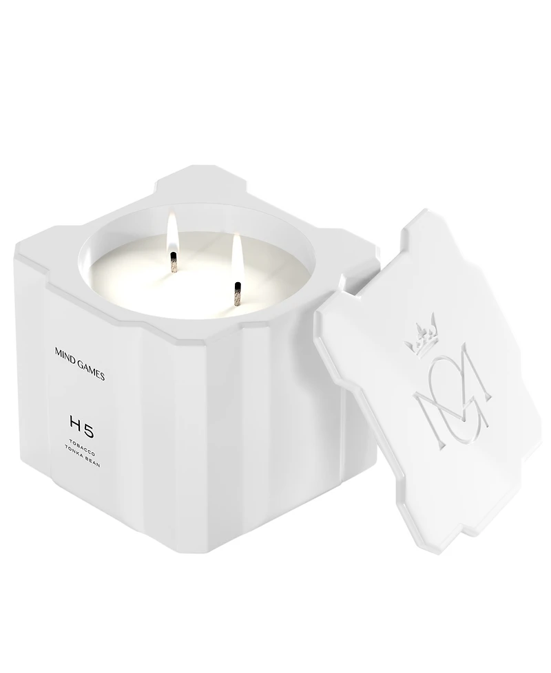 Mind Games H5 Tobacco Tonka Bean Luxury Candle, 10 oz.