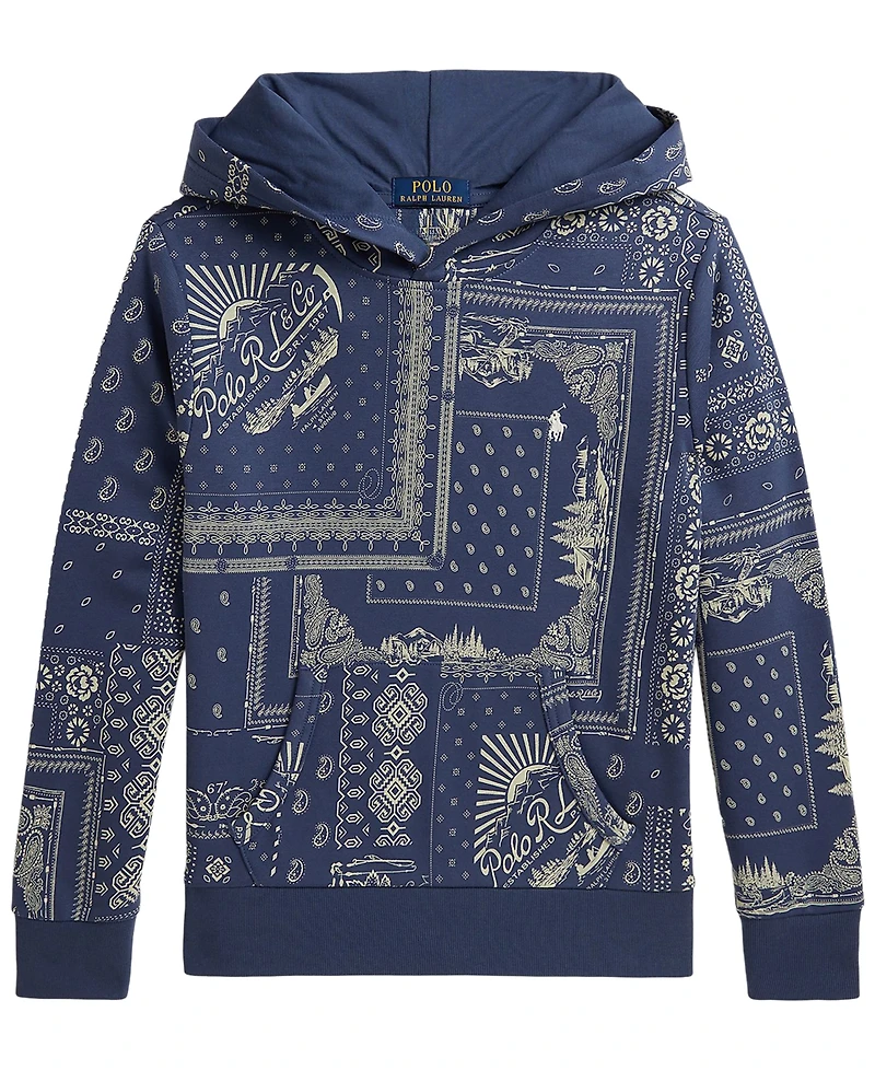 Polo Ralph Lauren Boys' 8-20 Bandanna Print Long-Sleeve Hoodie