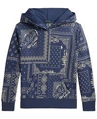 Polo Ralph Lauren Boys' 8-20 Bandanna Print Long-Sleeve Hoodie