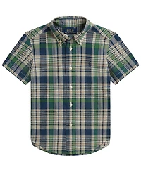 Polo Ralph Lauren Boys' 2T-7 Plaid Cotton Shirt