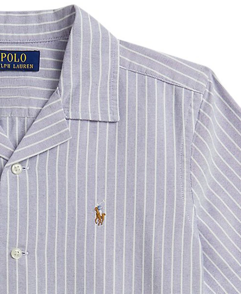 Polo Ralph Lauren Boys' 8-20 Striped Cotton Oxford Camp Shirt