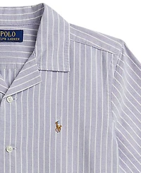 Polo Ralph Lauren Boys' 8-20 Striped Cotton Oxford Camp Shirt