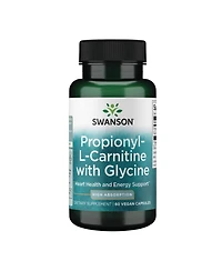 Swanson Propionyl L-Carnitine with Glycine Heart Health and Energy Support, Muscle Strength and Endurance, 60 Veggie Capsules