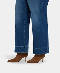 Nydj Plus Teresa Wide-Leg Jeans with Lift Tuck Technology