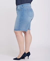 Nydj Plus Lilly Mid-Rise Shorts with Lift Tuck Technology