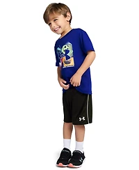 Under Armour Boys' 2T-7 Tech 4Baller T-Shirt and Shorts, 2-Piece Set