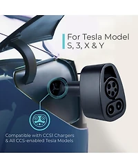 Lectron Ccs1 to Nacs Adapter for Tesla Model S, 3, X, Y (500A 500V) - for Tesla Owners Only - Fast Charge Your Tesla with CCS Chargers (Black)
