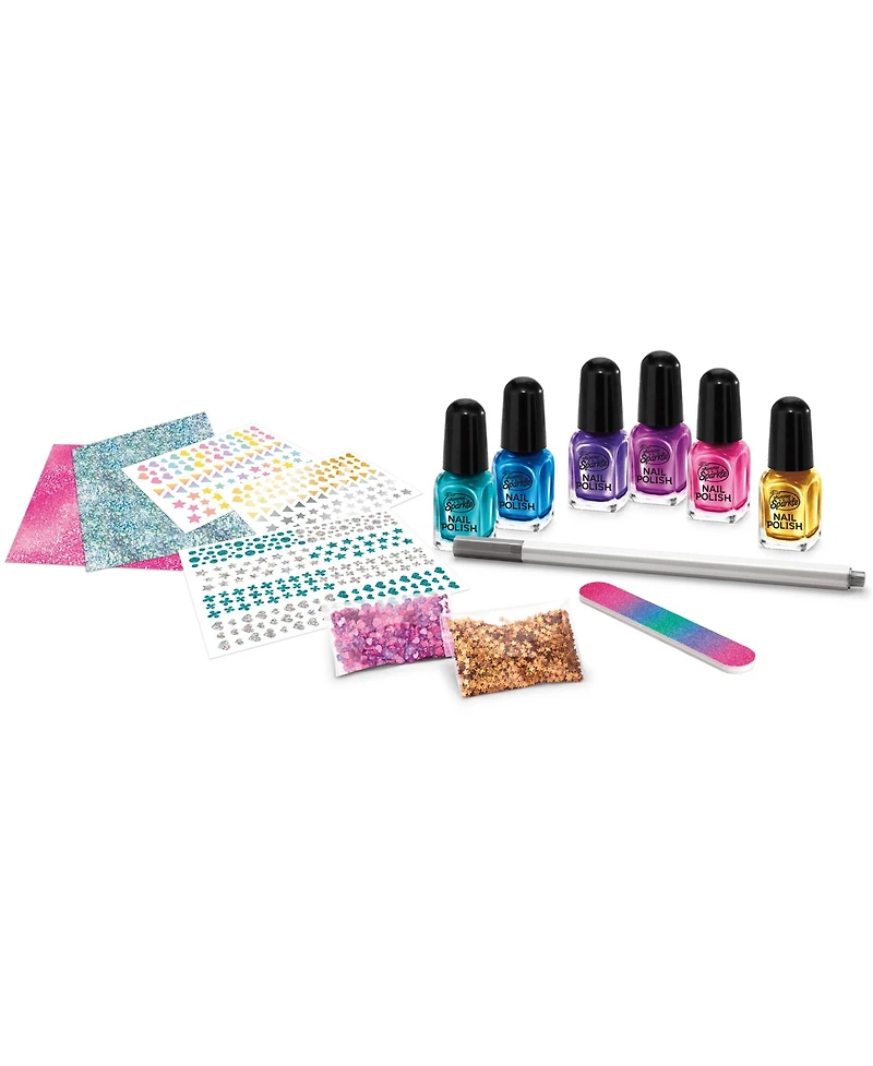 Shimmer 'N Sparkle: Metallic Rainbow Nail Art