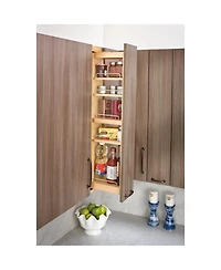 Rev-a-Shelf 6" Pullout Wall Filler w/ Soft-close, 33" Height, 432-WFBBSC33-6C