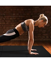 BalanceFrom Fitness GoGym 6x2ft Folding 3 Panel Exercise Mat with Handles