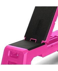 HolaHatha Multifunctional Fitness Aerobic Deck with Storage Compartment, Pink