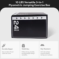BalanceFrom Fitness 10 Pound Versatile 3 in 1 Plyometric Jumping Exercise Box