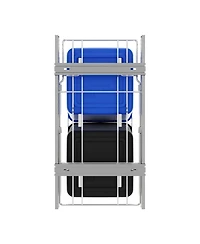Rev-a-shelf Double Pullout Trash Can 27 qt. for Kitchen, Blue, Rv-15KD-2218C-S