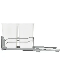 Rev-a-Shelf Double Pullout Trash Can 27 qt. w/ Soft-close, 53WC-1527SCDM-211