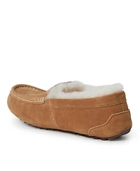 Fireside By Dearfoams Women's Mel Genuine Shearling Moccasin Slipper