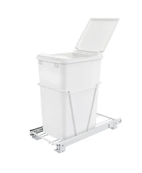 Rev-a-Shelf Single Pullout 35 qt. Sliding Trash Can for Kitchen Cabinet, Rv-12PB