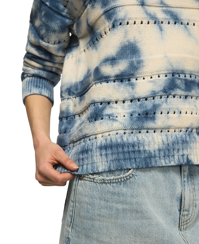 Lucky Brand Women's Beachy Tie-Dye Crewneck Sweater