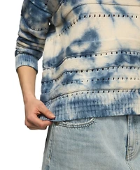Lucky Brand Women's Beachy Tie-Dye Crewneck Sweater