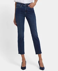 Nydj Petite Sheri Slim Ankle Jeans with Rolled Cuffs and Lift Tuck Technology