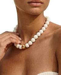 Ettika 18k Gold-Plated Power Bead Statement Necklace