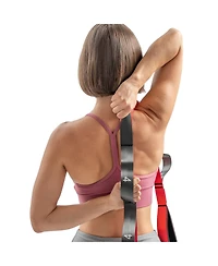 Sunny Health and Fitness Premium Yoga Stretch Strap with 8 Individual Grip Loops