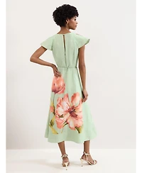 Phase Eight Women's Matilda Ruffle V-Neck Floral Dress