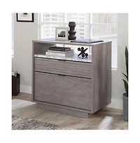 Sauder East Rock File Cabinet, Ashen Oak finish