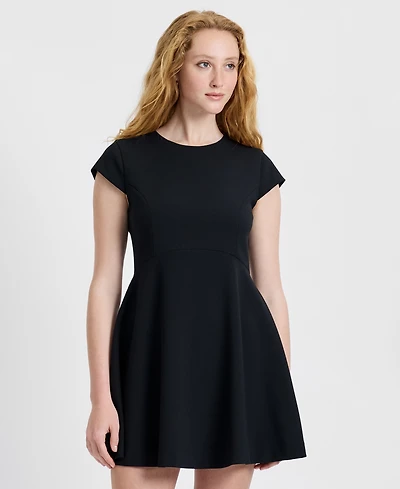French Connection Women's Whisper Cap Short-Sleeve Mini Dress
