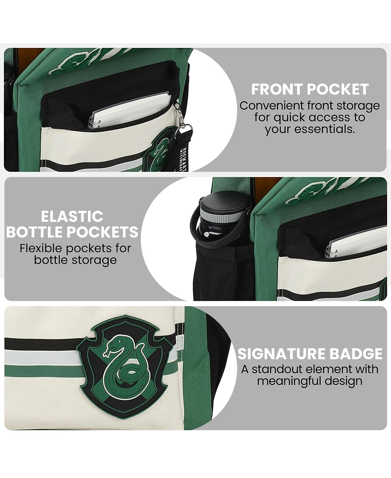Harry Potter Slytherin Crest 16.5 inch Adult Backpack