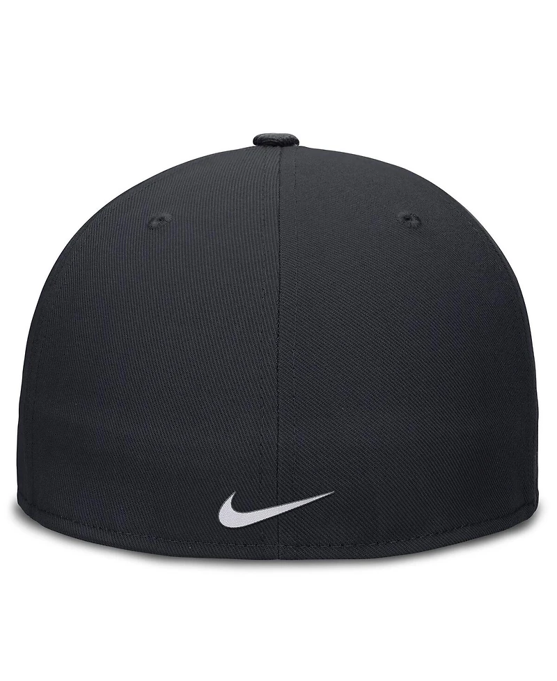 Nike Men's Navy St. Louis Cardinals Wordmark Dri-fit Round Bill True Fitted Hat