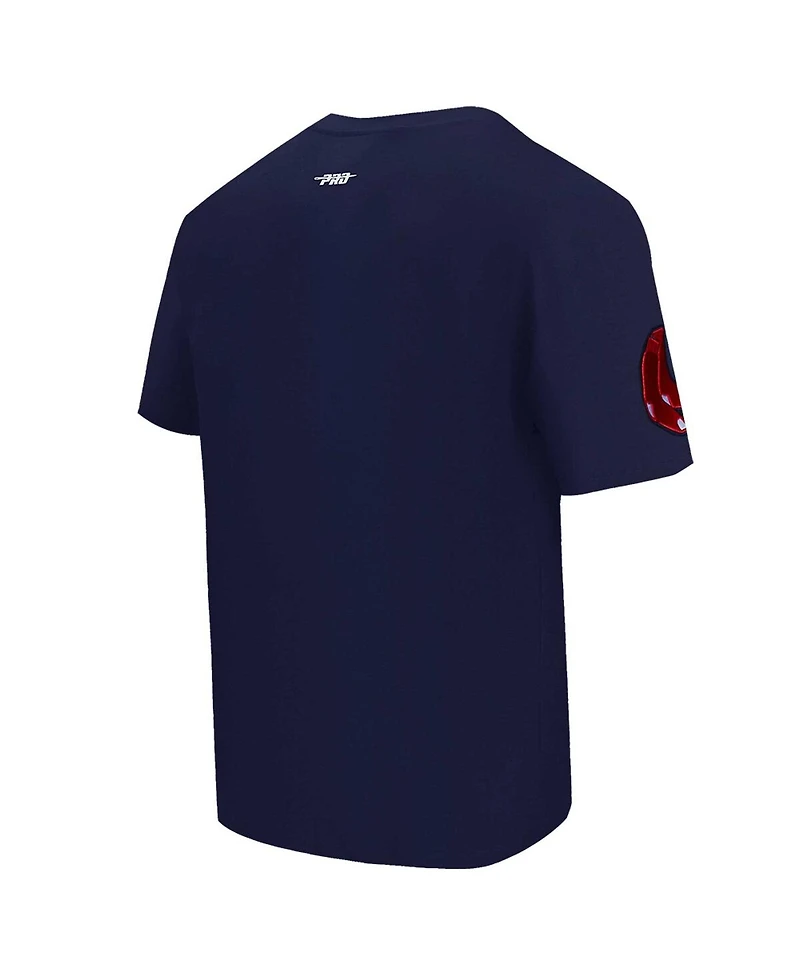 Pro Standard Men's Navy Boston Red Sox Turn It Up Dropped Shoulder T-Shirt
