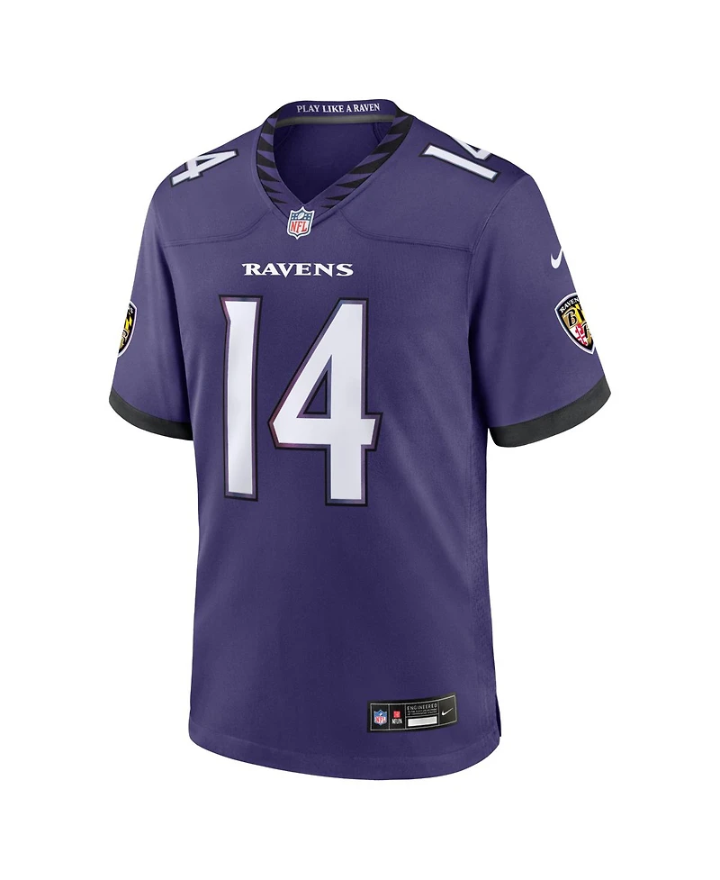 Nike Men's Kyle Hamilton Purple Baltimore Ravens Team Game Jersey