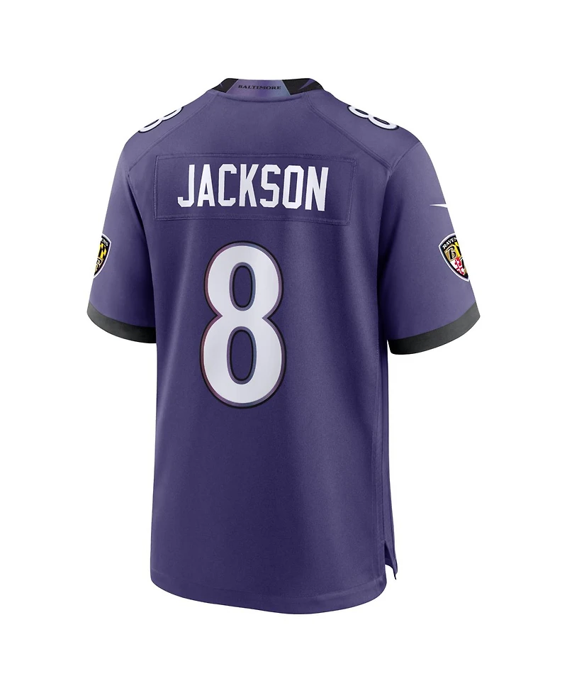 Nike Men's Lamar Jackson Purple Baltimore Ravens Team Game Jersey
