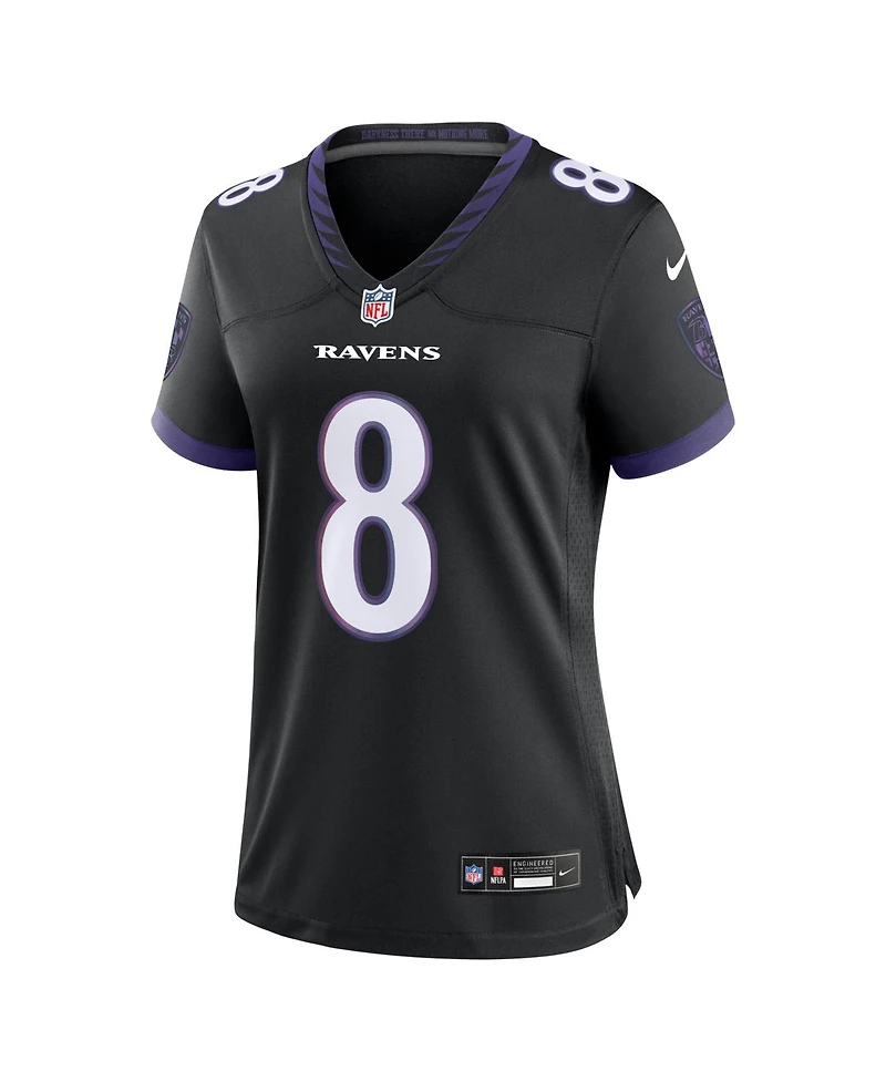 Nike Women's Lamar Jackson Black Baltimore Ravens Alternate Game Jersey
