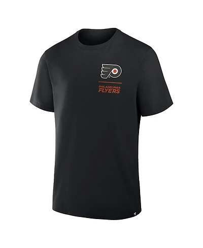 Fanatics Men's Black Philadelphia Flyers Crash The Net Legacy T-Shirt