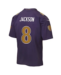Nike Big Boys and Girls Lamar Jackson Purple Baltimore Ravens Alternate 2 Game Jersey