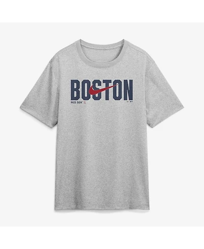 Nike Men's Heather Gray Boston Red Sox Swoosh Legend Dri-fit T-Shirt