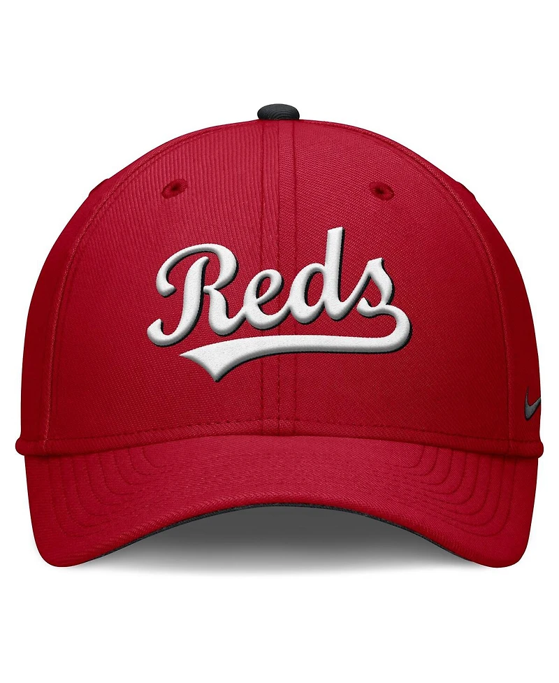 Nike Men's Red Cincinnati Reds Primetime Rise Dri-fit Flex Hat