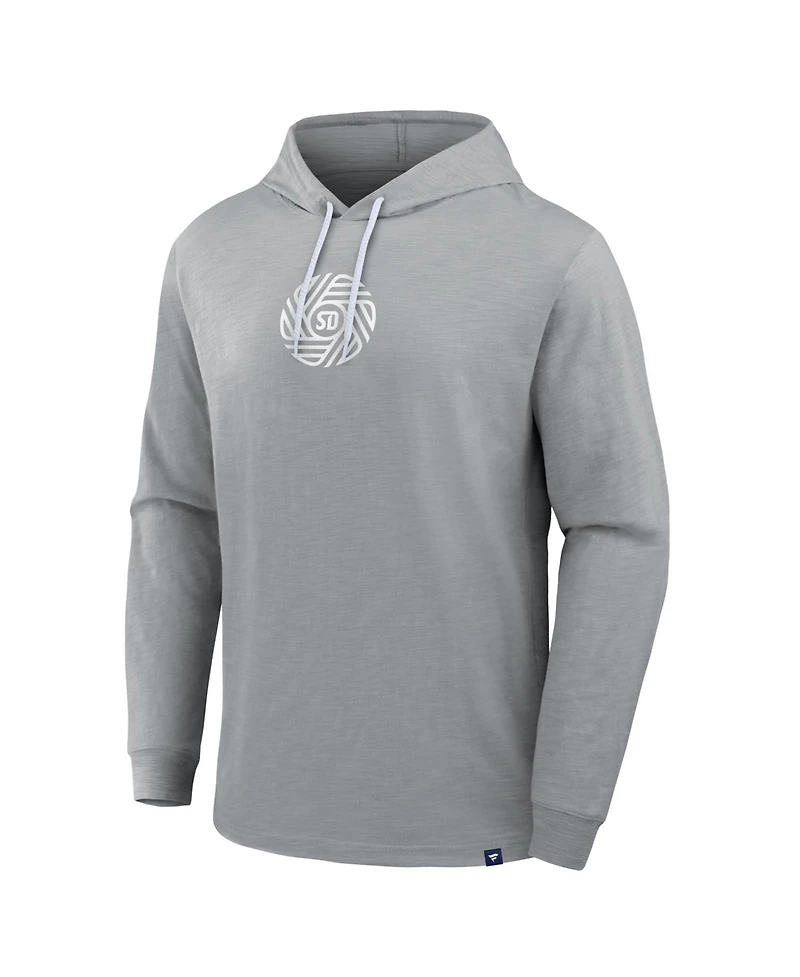 Fanatics Men's Gray San Diego Fc Unending Practice Transitional Slub Hoodie