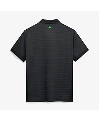 Nike Men's Black/Anthracite Tampa Bay Rays Authentic Collection City Connect Striped Victory Dri-fit Polo Shirt
