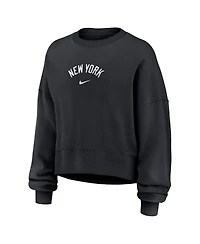 Nike Women's Black New York Yankees Oversized Primetime Sweatshirt