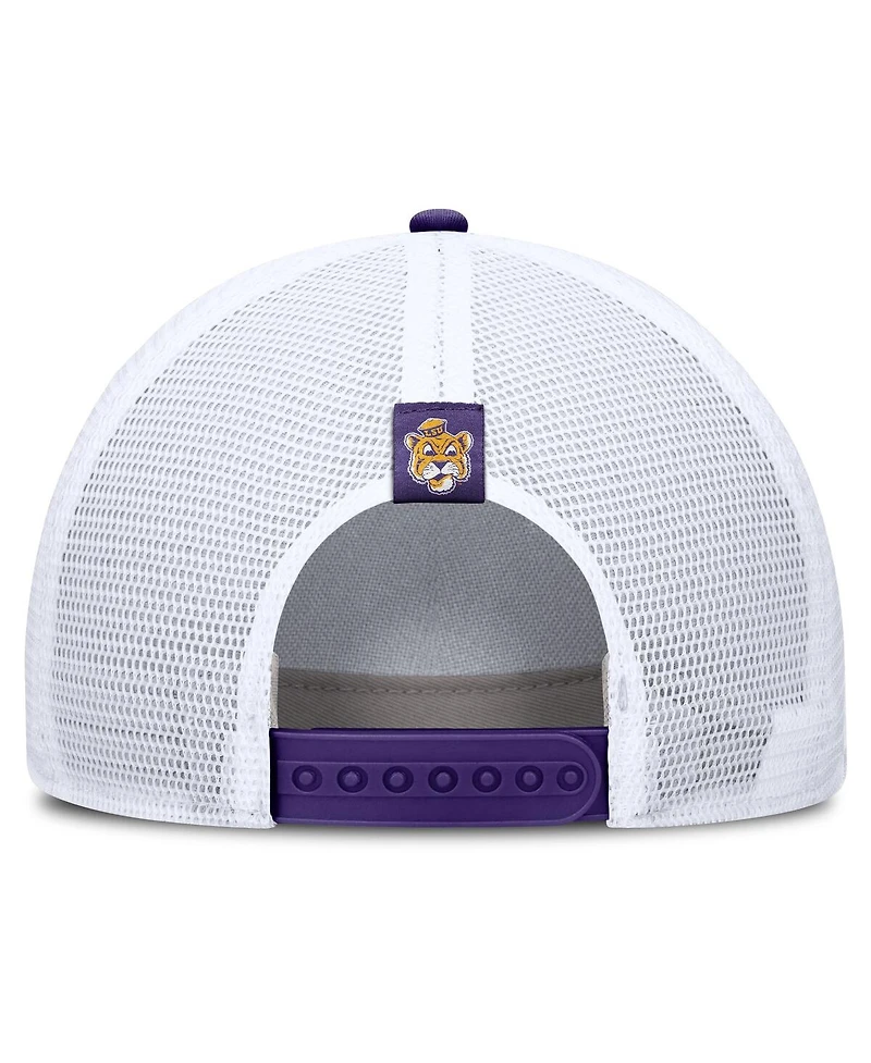 Nike Men's and Women's Gray Lsu Tigers 2026 Basketball Refresh 5-Panel Rise Trucker Hat