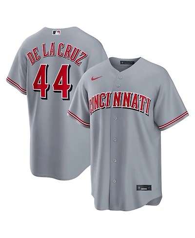 Nike Men's Elly De La Cruz Gray Cincinnati Reds Road Replica Jersey