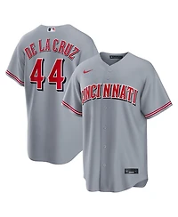 Nike Men's Elly De La Cruz Gray Cincinnati Reds Road Replica Jersey
