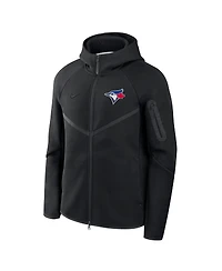 Nike Men's Black Toronto Blue Jays Tech Fleece Raglan Full-Zip Windrunner Hoodie