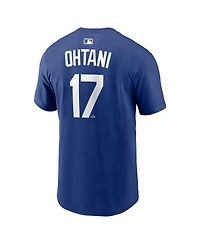 Nike Men's Shohei Ohtani Royal Los Angeles Dodgers Alternate Wordmark T-Shirt