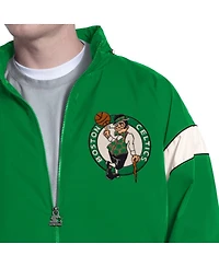 Starter Men's Green Boston Celtics The Gust Full-Zip Hooded Jacket