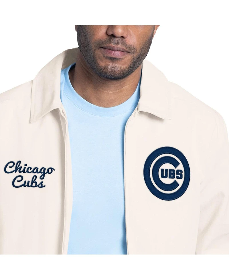 Starter Men's White Chicago Cubs Franchise Lightweight Full-Zip Jacket