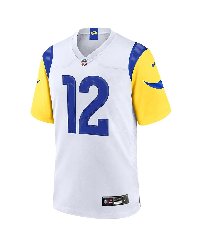 Nike Men's Puka Nacua White Los Angeles Rams Game Player Jersey